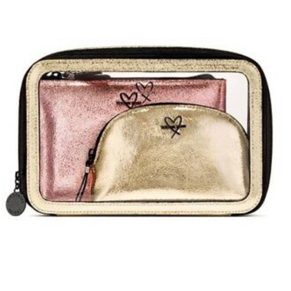 Victoria’s Secret Metallic Nested Trio EUC